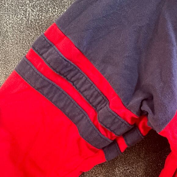 Hanna Andersson Red/Blue Raglan Shirt, VGUC, Sz 140cm (10) (10B) - Picture 3 of 6